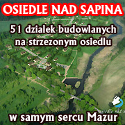 Osiedle nad Sapiną - Działki budowlane na strzeżonym osiedlu.
