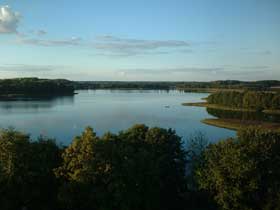 Jezioro Wigry - widok z wiey