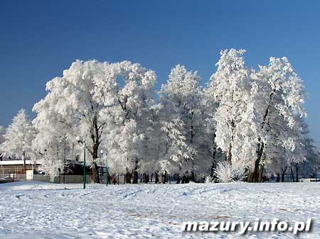 Zima na jeziorze Niegocin